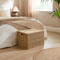 Zig Zag Pattern Lidded Storage Trunk