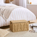 Small Global Herringbone Storage Trunk