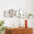 Contemporary Pebble Shapes Wall Mirror