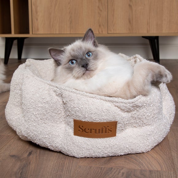 Scruffs Bouclé Textured Cat Bed
