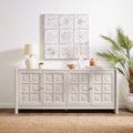 Theodore Extra Wide Mango Wood Sideboard – Dark Wood