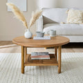 Khari Round Mango Wood Coffee Table