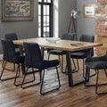 Brooklyn Dark Oak Rectangular Dining Table – 6 Seater