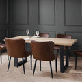 Berwick Oak Rectangular Dining Table – 6 Seater