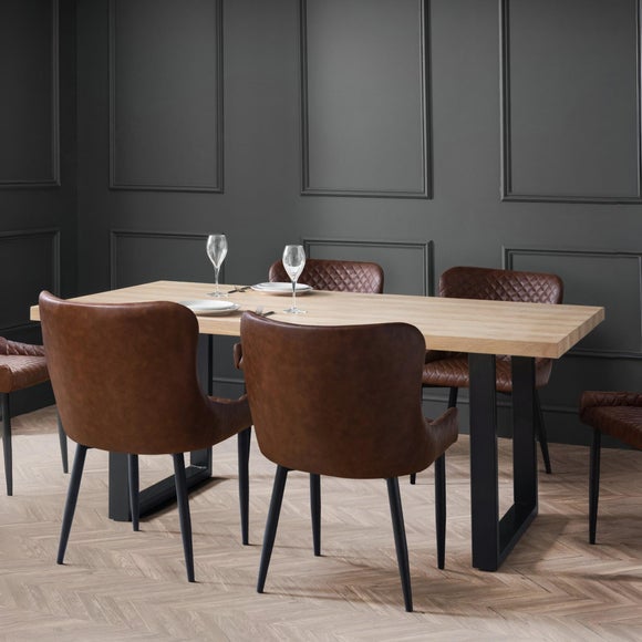 Berwick Oak Rectangular Dining Table – 6 Seater