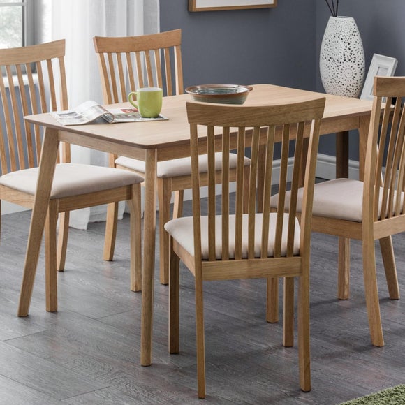 Boden Oak Veneer Rectangular Dining Table – 4 Seater