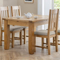 Astoria Light Oak Extendable Rectangular Dining Table – 4 to 6 Seater