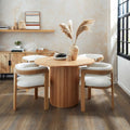 Amari Round Oak Dining Table – 4 Seater