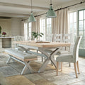 Salcombe Cross-Leg Extendable Dining Table – 6 to 8 Seater