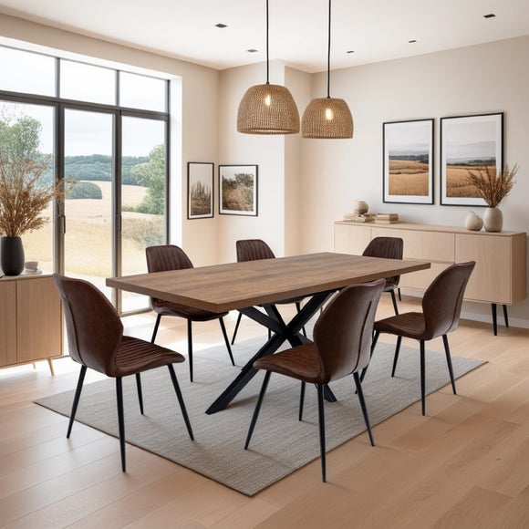 Panama Large Extendable Rectangular Dining Table – 4 to 6 Seater