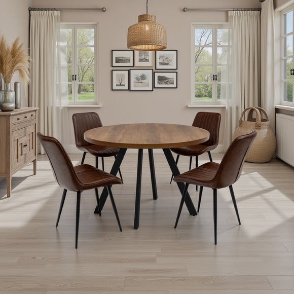 Panama Small Round Dining Table – 4 Seater