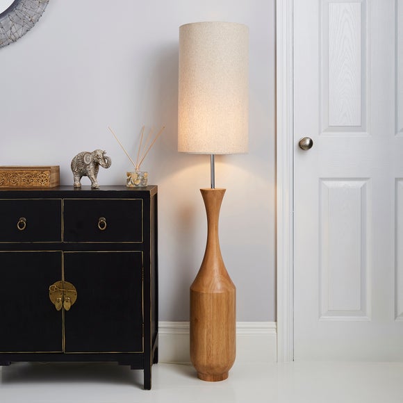 Sala Solid Mango Wood Floor Lamp
