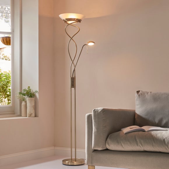 Vogue Lukas Mother & Child Uplighter Floor Lamp