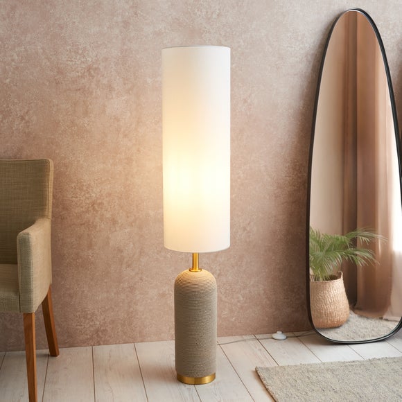 Clementine Boho Natural-Rope Floor Lamp