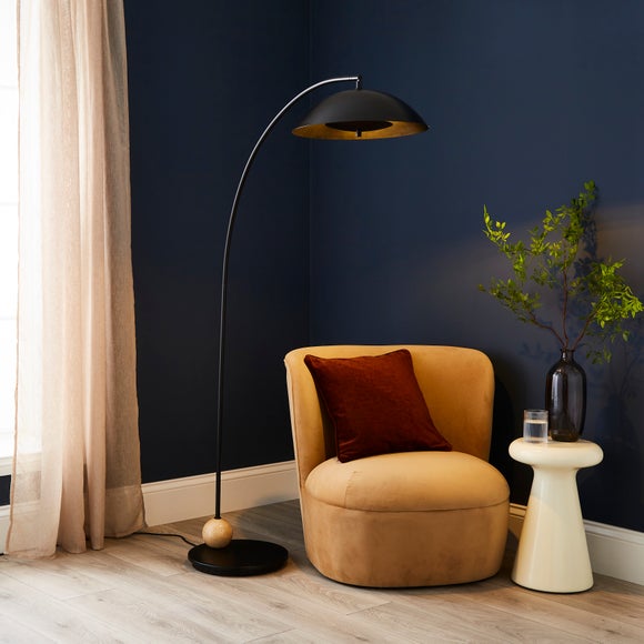 Hotel Marmont Modern Two-Light Arc Floor Lamp