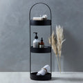 Elements Matte Black 3-Tier Bathroom Storage Caddy