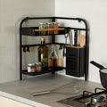 Industrial Black Corner Kitchen Storage Rack