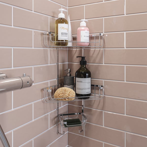 Rust-Free 3-Tier Corner Shower Caddy