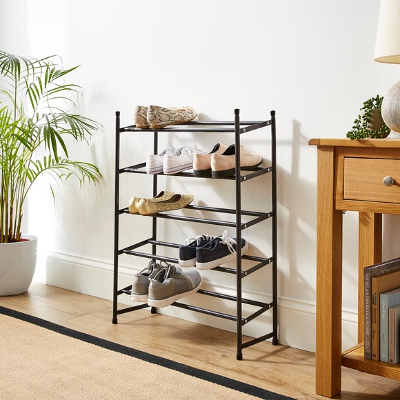 Expandable 5-Tier Metal Shoe Organiser Rack