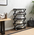 Natural Bamboo 5-Tier Shoe Rack