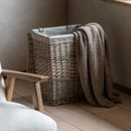 Cedar & Sage Lina Lined Rectangular Laundry Basket