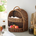 Woven Tiered Kitchen Countertop Storage Basket
