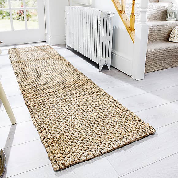 Chunky Natural Jute Woven Hallway Runner