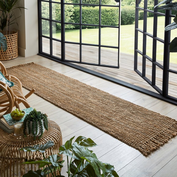 Jute Bouclé Natural Runner – 60 × 230cm