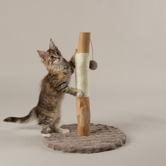 Scruffs Andes Taupe Cat Scratching Tree with Sisal & Plush Platforms – 52cm
