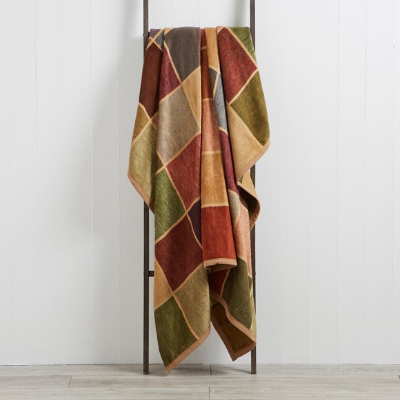 Super Soft Multicoloured Check Thermosoft Blanket – 150 × 200cm