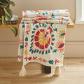 Hani Jacquard Patterned Cotton-Blend Throw – 130 × 180cm