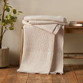 Pineapple Elephant Jaipur Natural Cotton Waffle Throw – 150 × 200cm