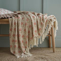 Lizzie Tile Patterned Cotton Throw – 130 × 180cm