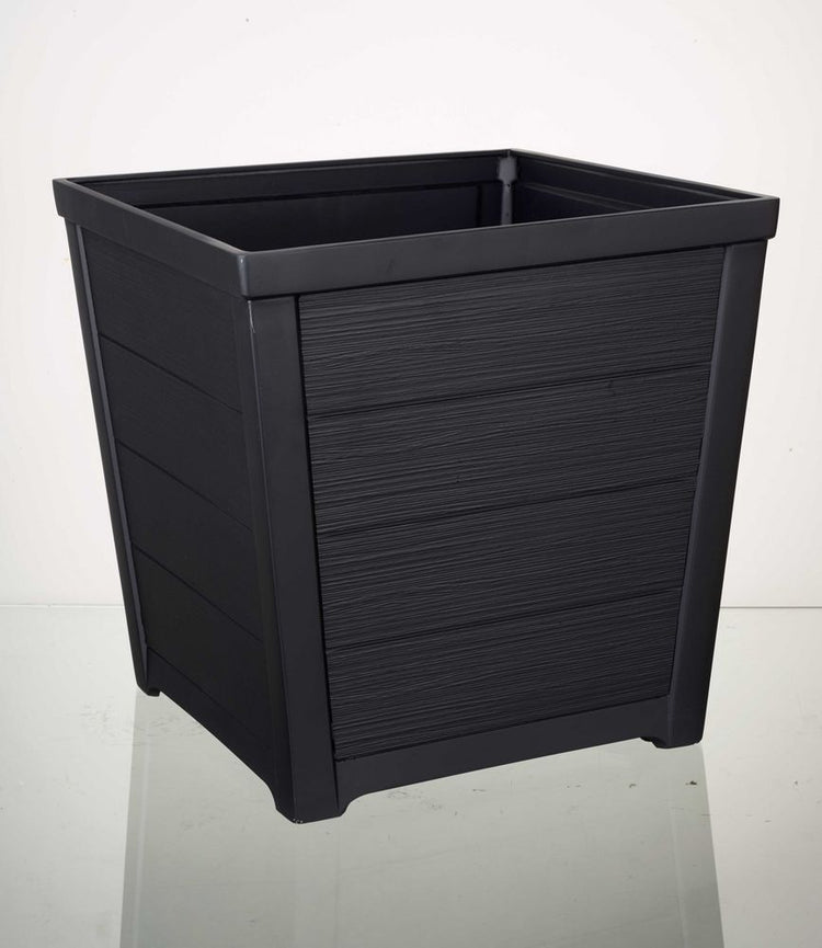 Stewart Garden 40cm Square Taper Planter – Anthracite