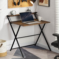 Vida Designs Brooklyn Foldable Computer Desk – Dark Wood